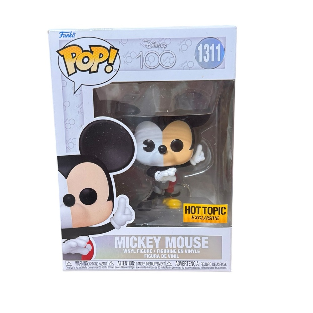 Funko Pop Disney 100 Mickey Mouse #1311 Hot Topic Exclusive Vinyl Figure NEW